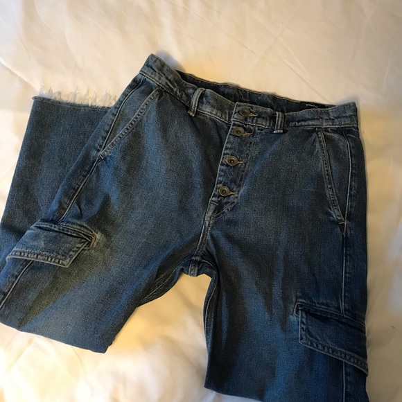 Vince Button Fly Crop Cargo Pant - Picture 4 of 6